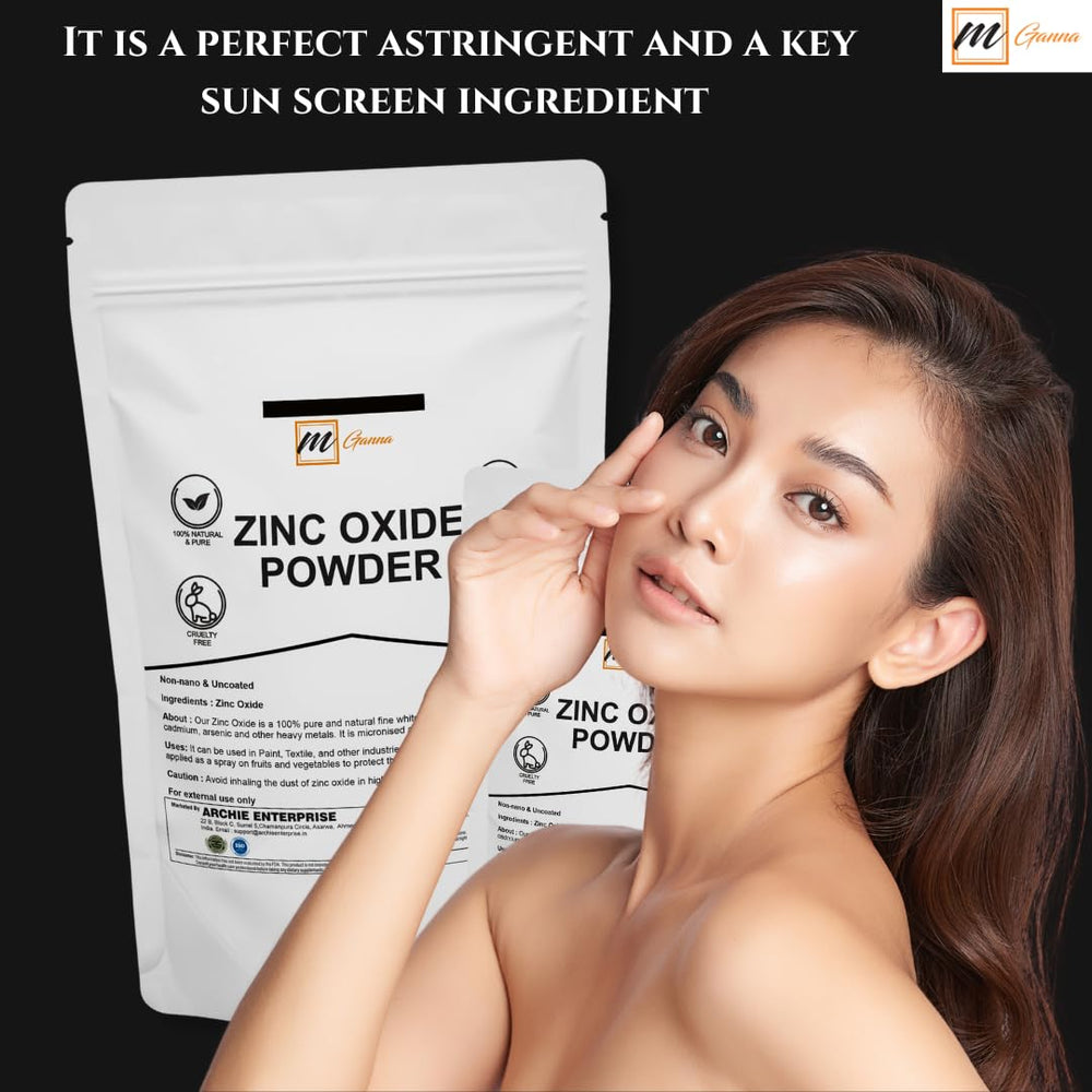 mganna zinc oxide powder ingredients label, free from heavy metals