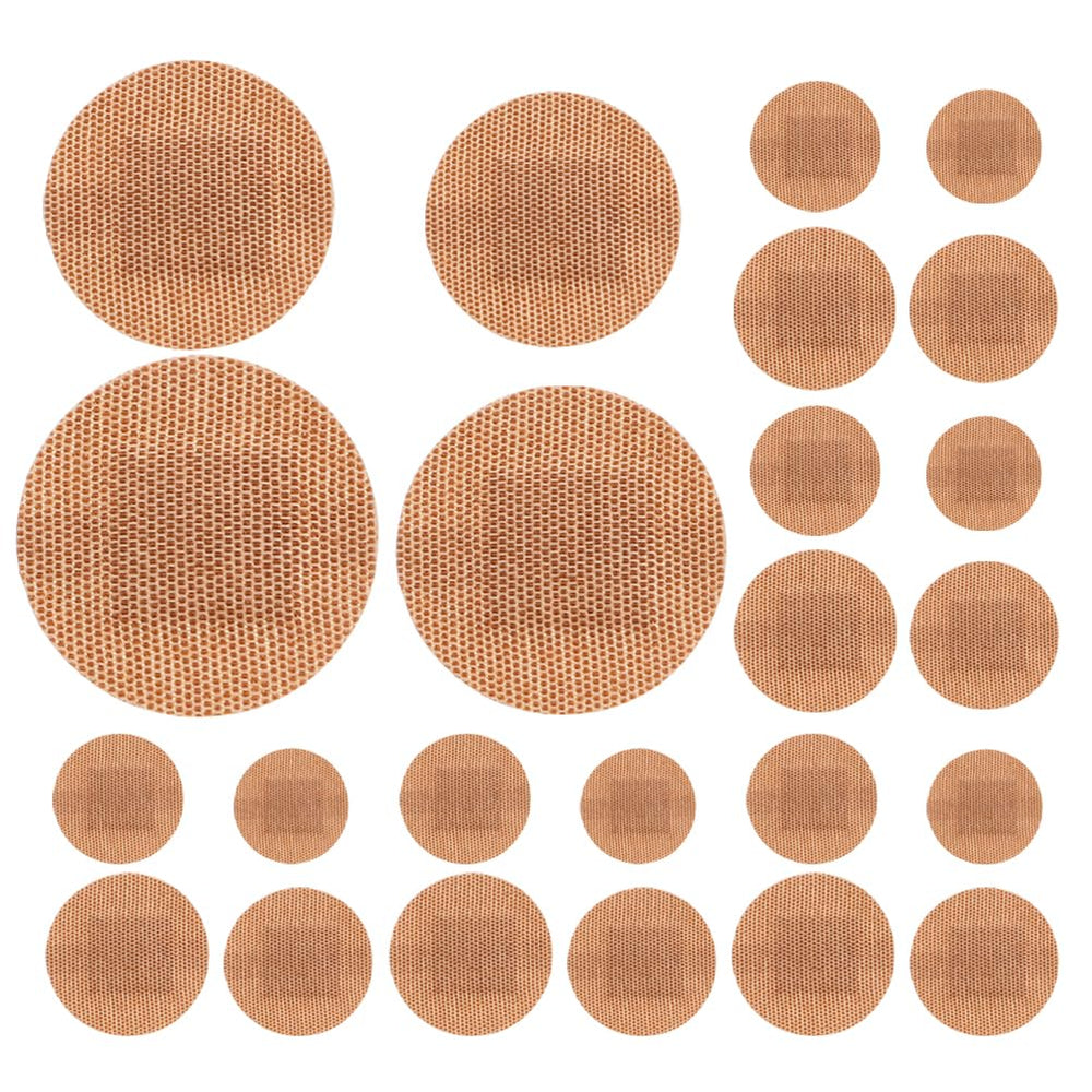MHFOOU round bandages in four sizes for convenient facial wound coverage
