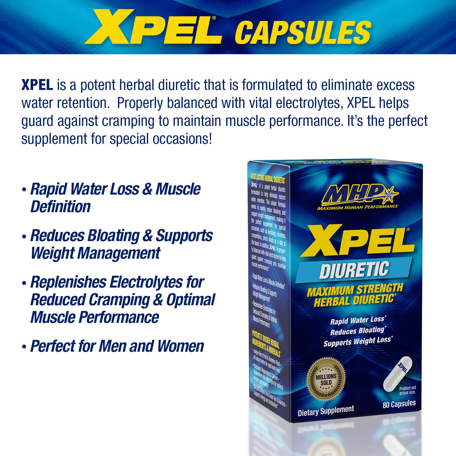 MHP XPEL packaging varies; easy to spot for active-use purchases.