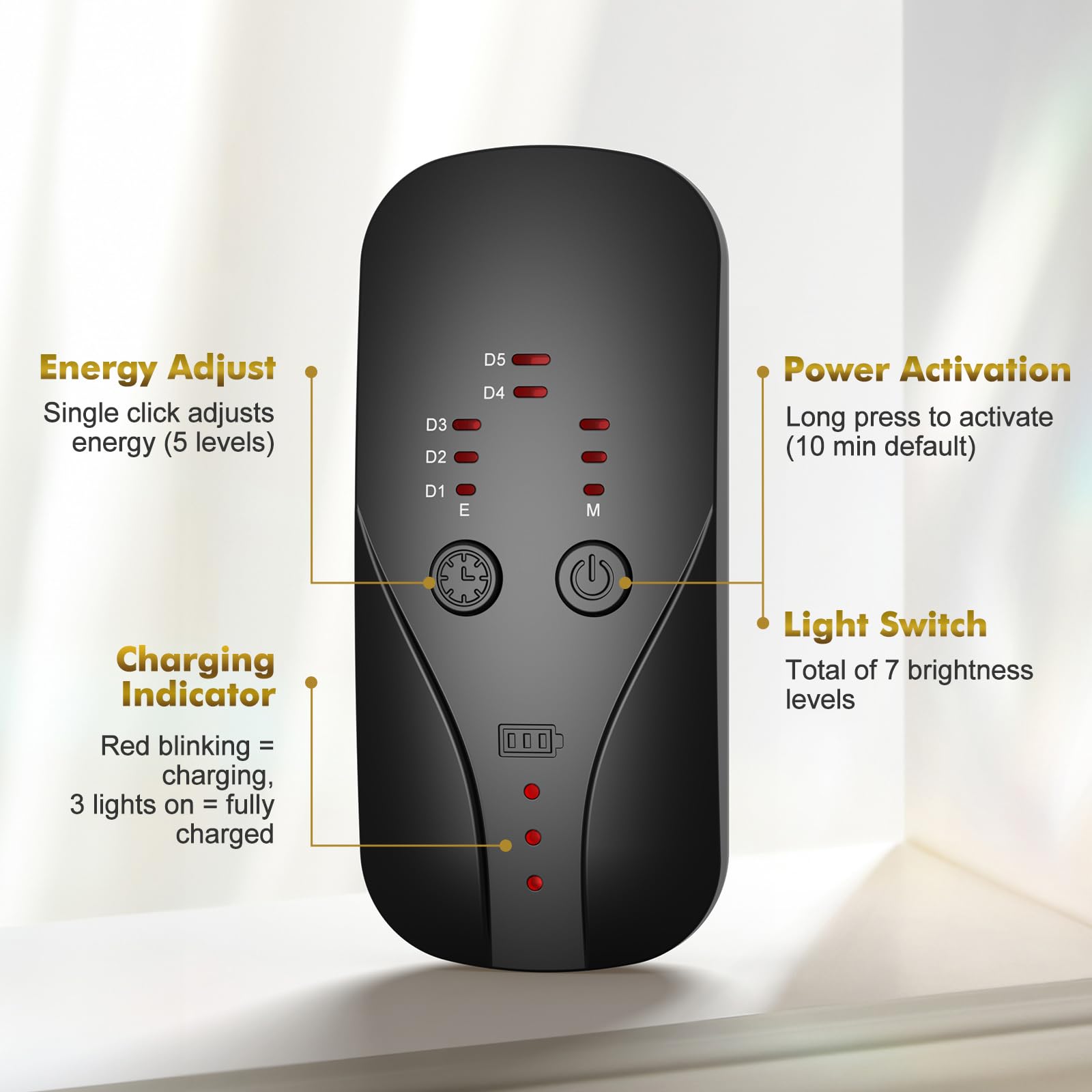 mhpoycd seven-color LED therapy offers versatile skincare options.