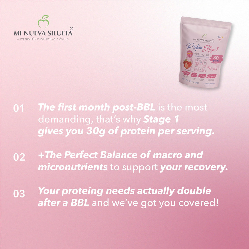 MI NUEVA SILUETA Lipotransfer Stage 1 shake cup enables convenient post-op nutrition.