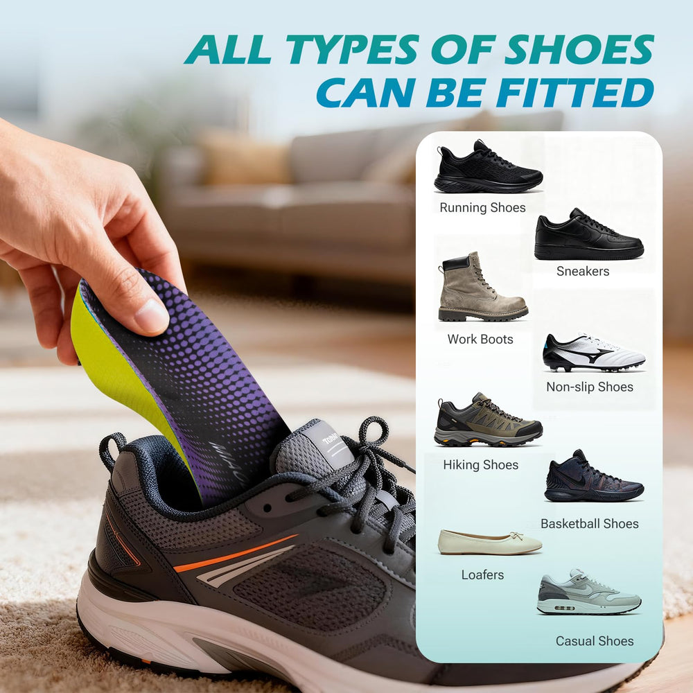 MIAOBAOLE arch plate supports plantar fascia for stable foot arches.