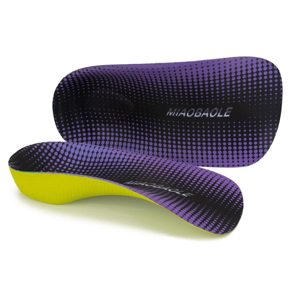 MIAOBAOLE arch-support inserts with heel cup for daily cushioning.