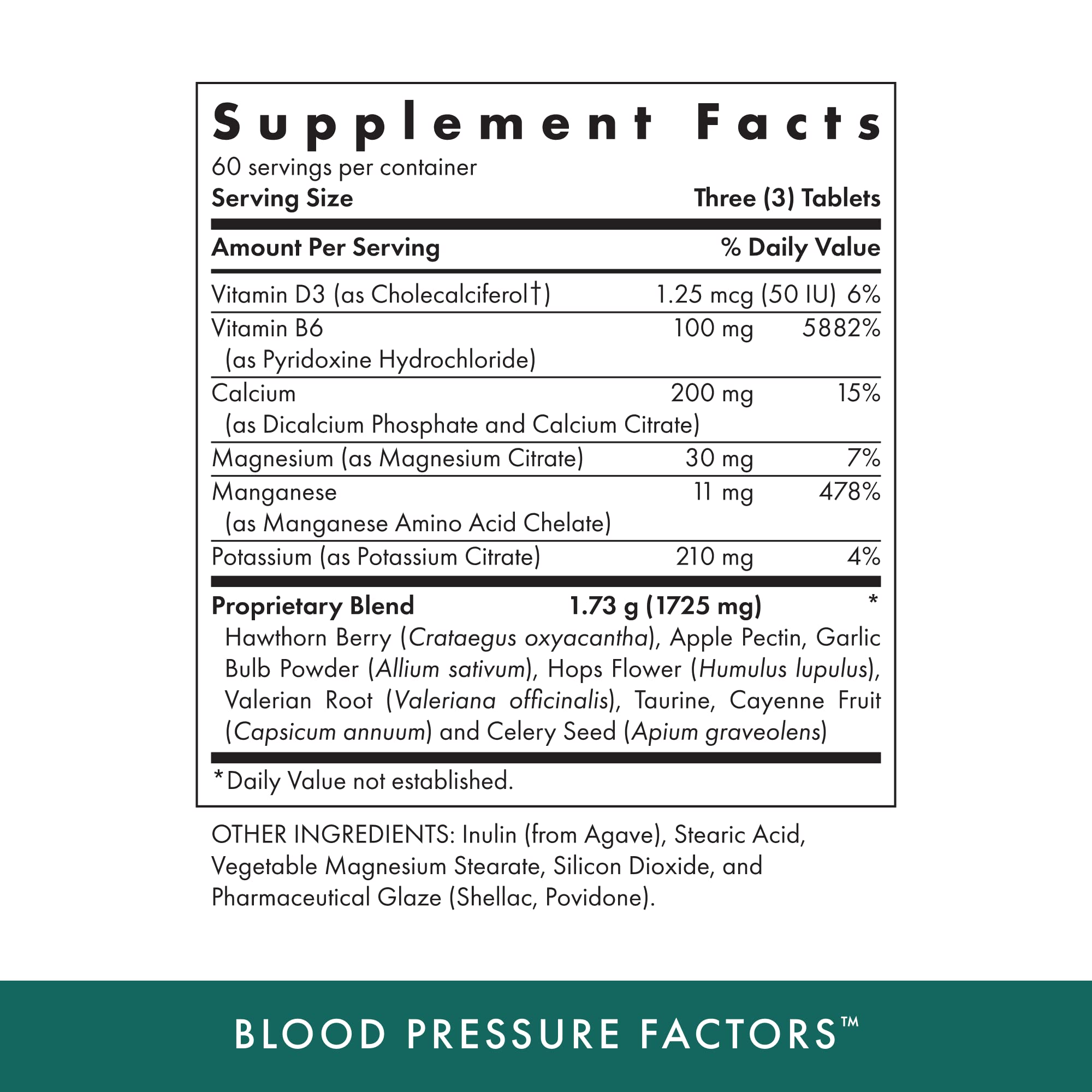 MICHAEL'S Blood Pressure Factors capsules ready for convenient daily use.