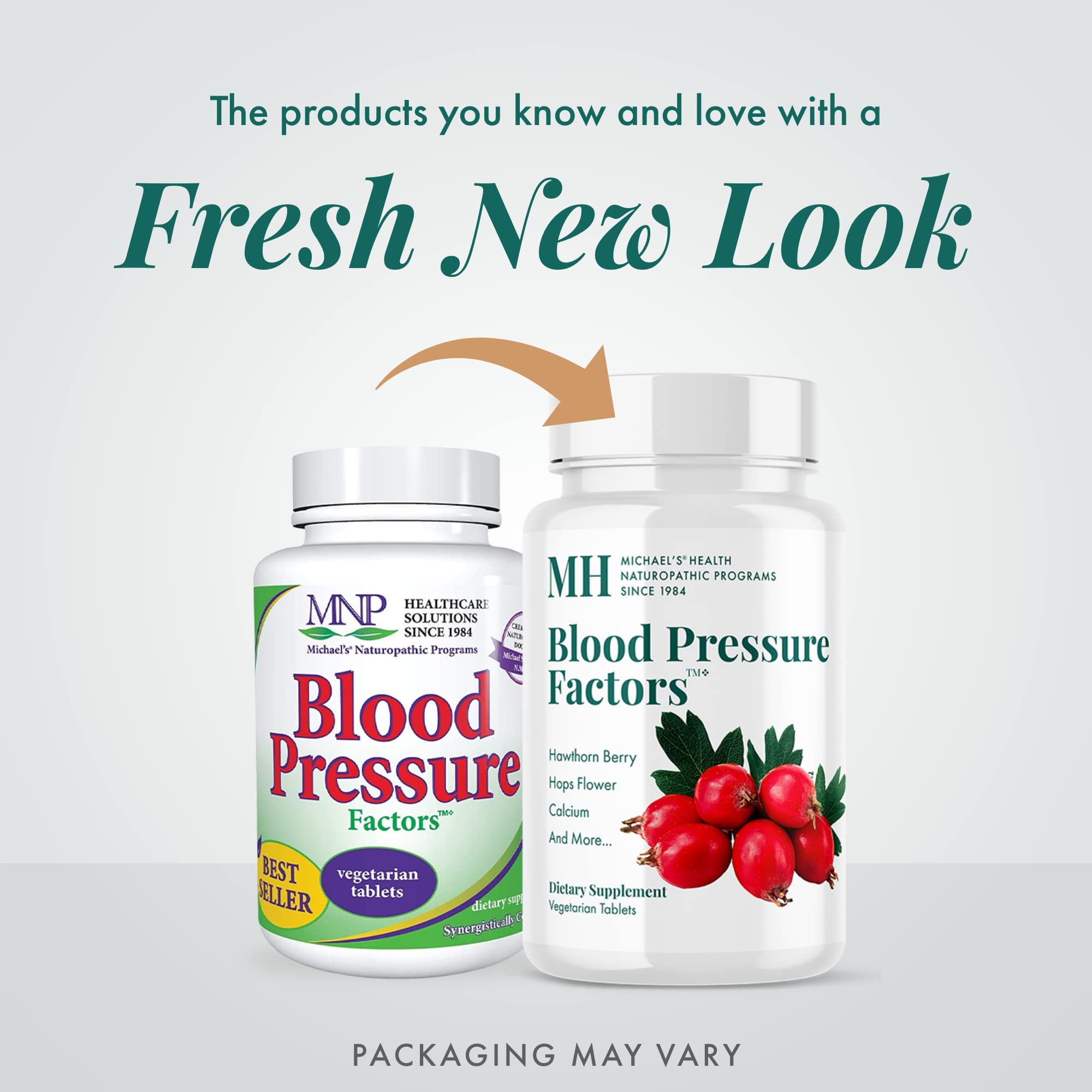 MICHAEL'S Blood Pressure Factors capsules – calming minerals included for daily wellness.