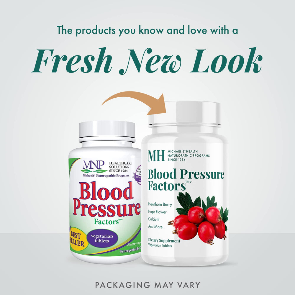 MICHAEL'S Blood Pressure Factors capsules – calming minerals included for daily wellness.