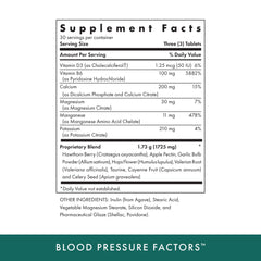 MICHAEL'S Blood Pressure Factors label – doctor-formulated vegetarian tablets for daily support.