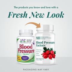 MICHAEL'S Blood Pressure Factors label with natural ingredient blend details.