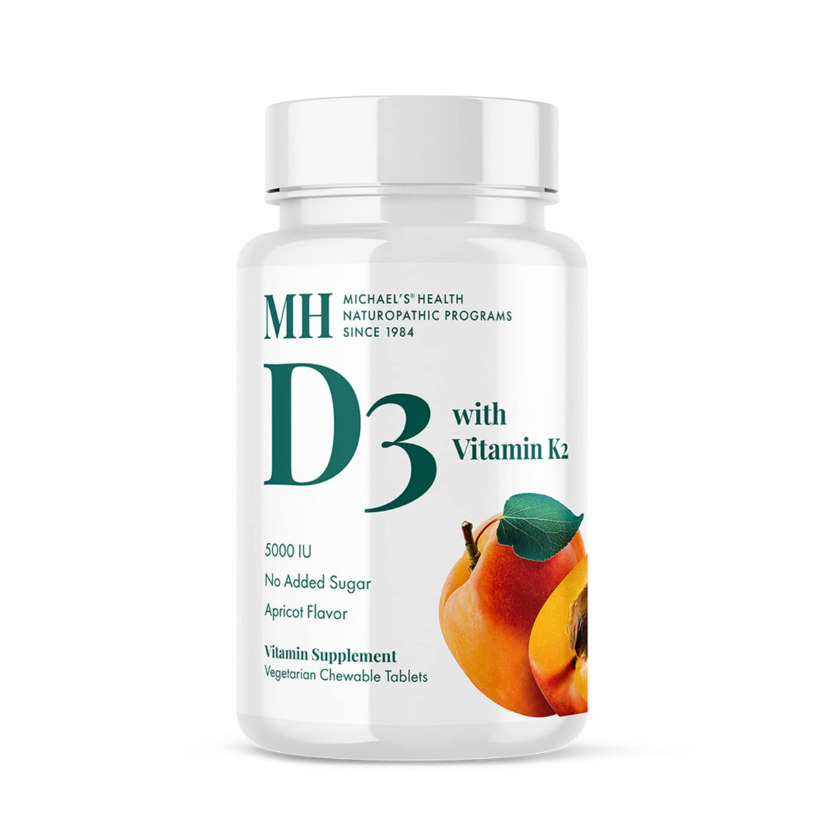MICHAEL'S D3 K2 bottle front promotes bone health support