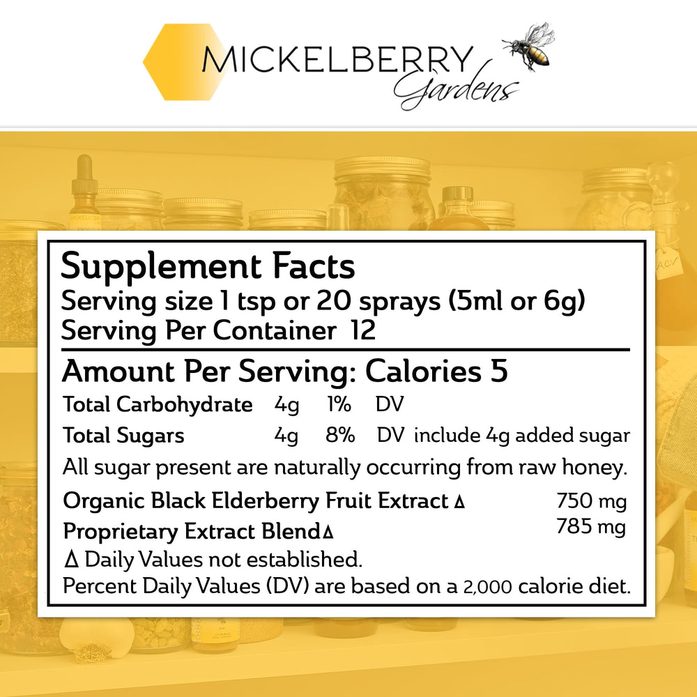 Mickelberry Gardens tea-time mix with sparkling water for natural flavor