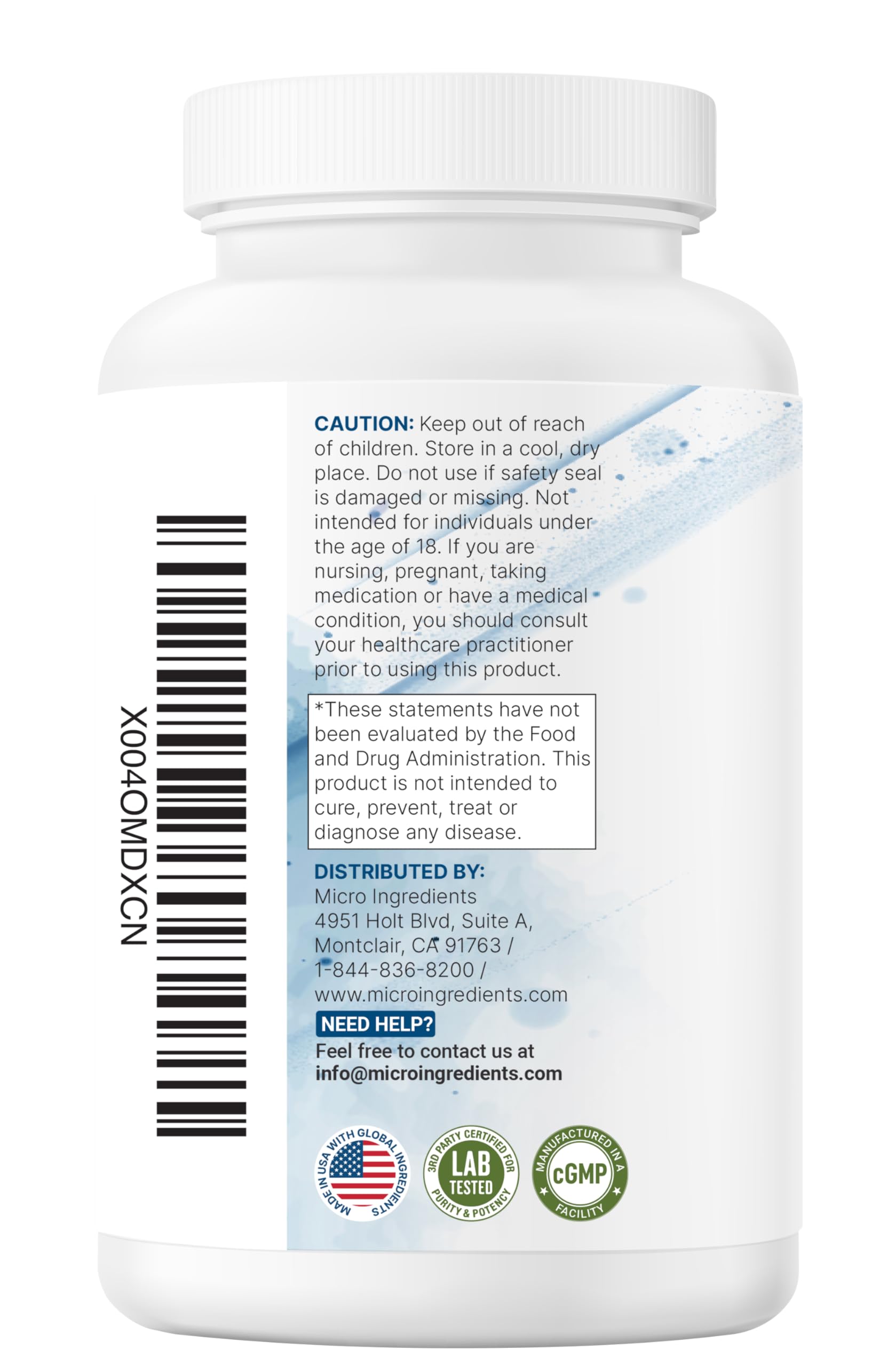 240-capsule bottle image representing value and convenience from Micro Ingredients.