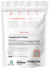 Micro Ingredients vitamin C liposomal packets shown in 40-pack for easy daily use