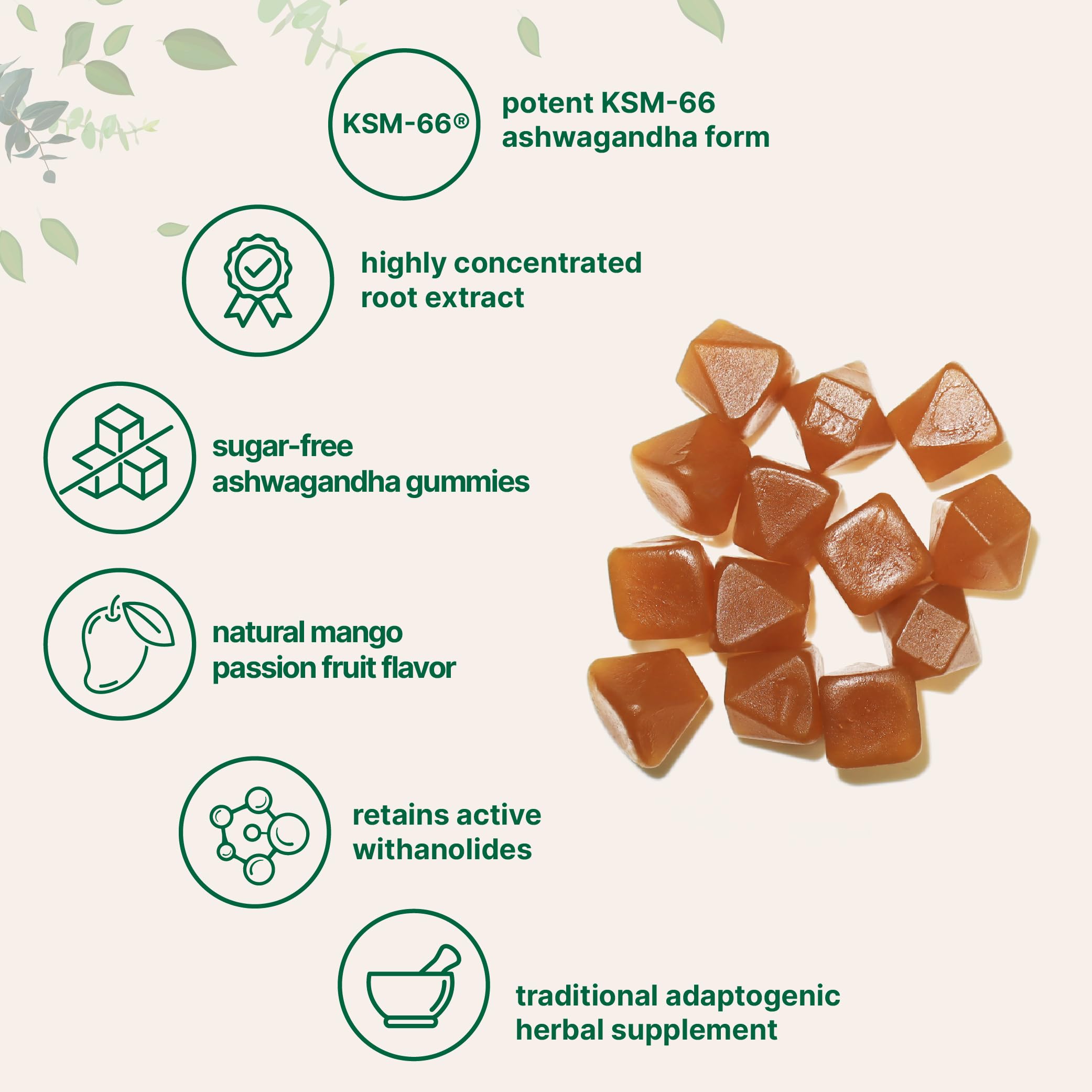 Micro Ingredients gummy texture close-up with mango aroma