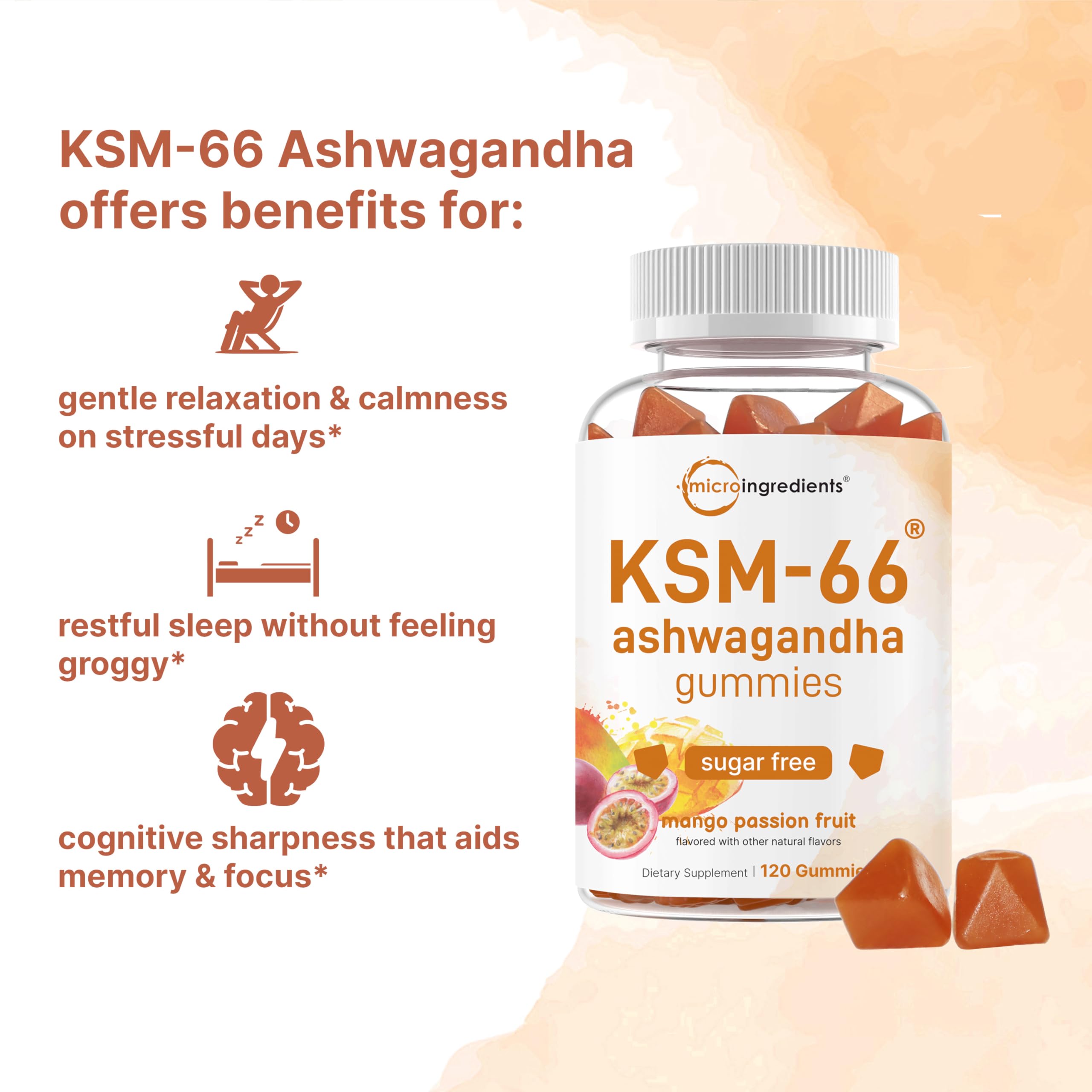 Micro Ingredients KSM-66 root extract close-up showing potency