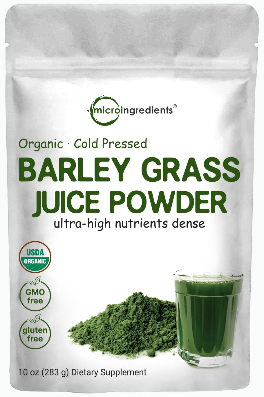 Micro Ingredients barley grass juice powder pouch for convenient daily nutrition