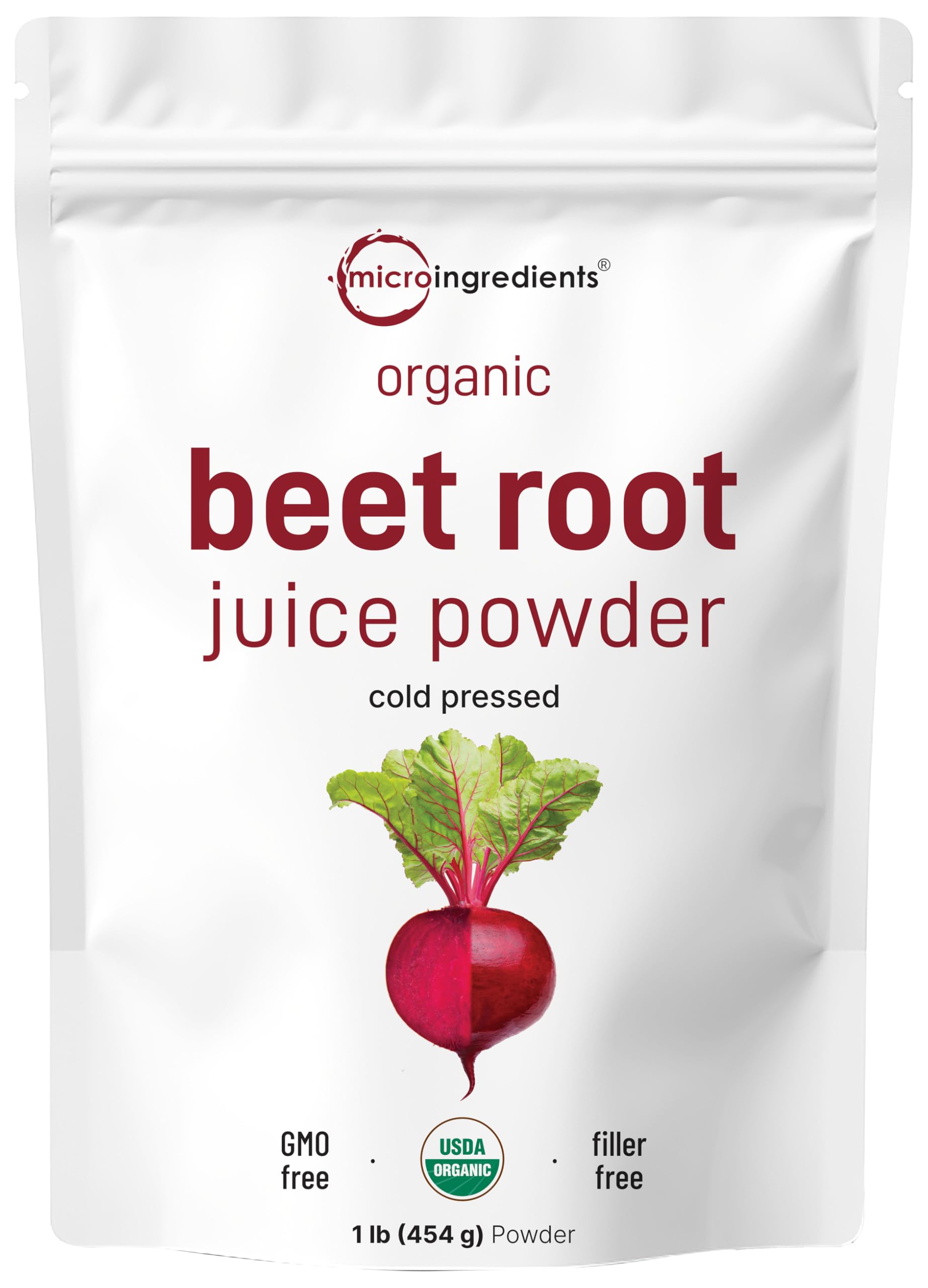 Micro Ingredients Organic Beet Root Powder in 1lb bulk for daily use.