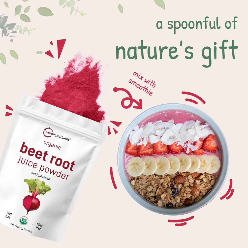 Micro Ingredients beet root powder remains raw and free from irradiation.