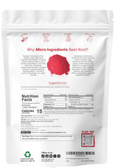 Micro Ingredients beet root powder scoop and measuring tool for easy daily dosing in shakes.