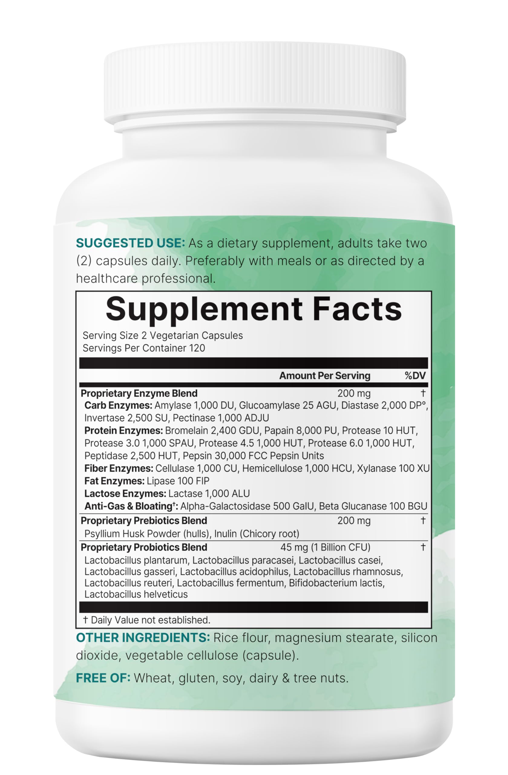 Micro Ingredients bottle side view emphasizes vegan capsules