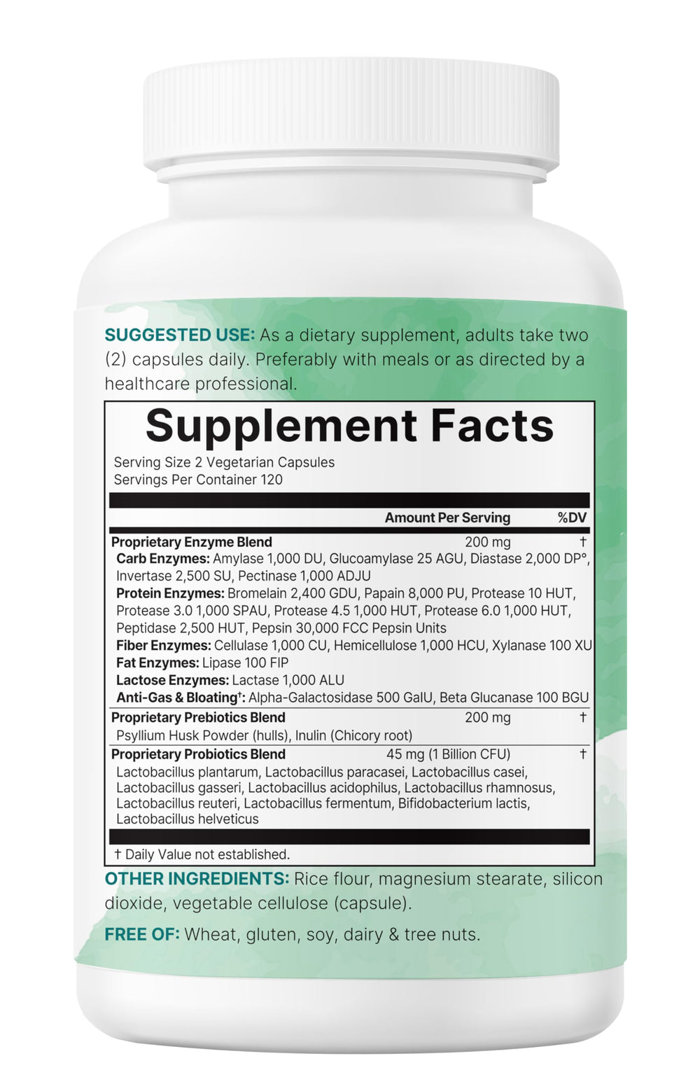 Micro Ingredients bottle side view emphasizes vegan capsules