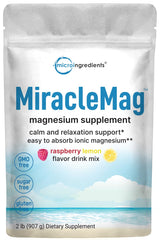 Micro Ingredients Calm Magnesium Powder bottle on the counter for easy daily relaxation.