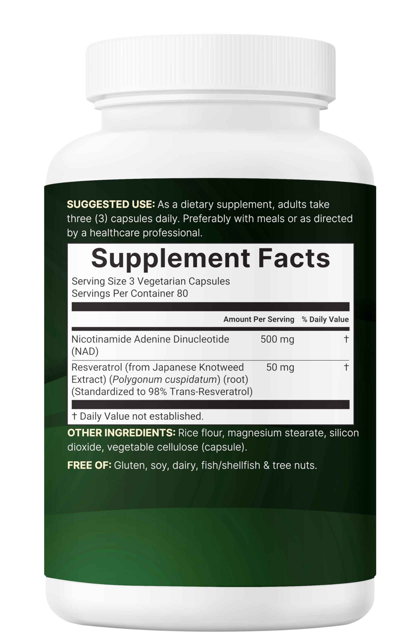 Micro Ingredients label detail with non-GMO and gluten-free branding.