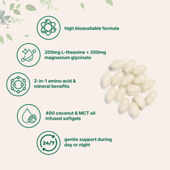 Softgels with coconut oil carrier promote easy absorption for nutrients.