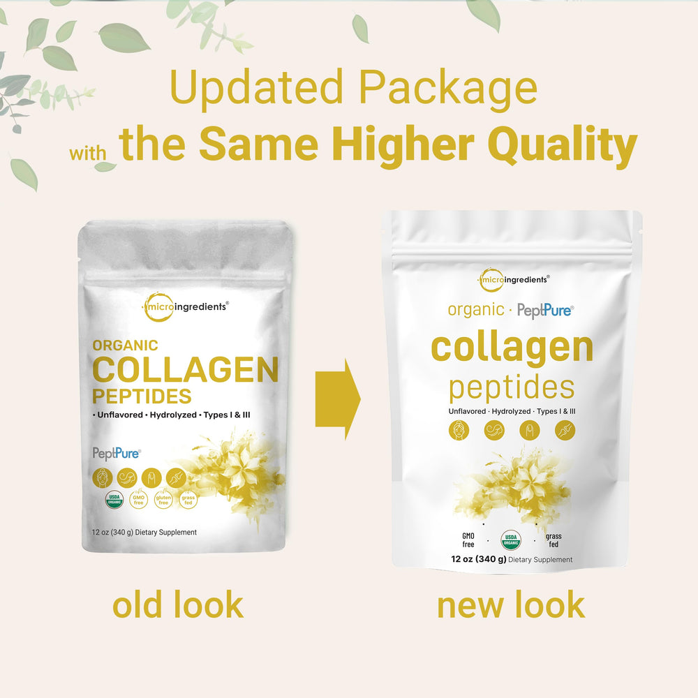 Micro Ingredients Collagen Peptides powder dissolving in coffee for a smooth drink.