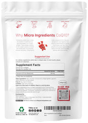 CoQ10 bottle pour showing easy-to-take softgels for daily use.