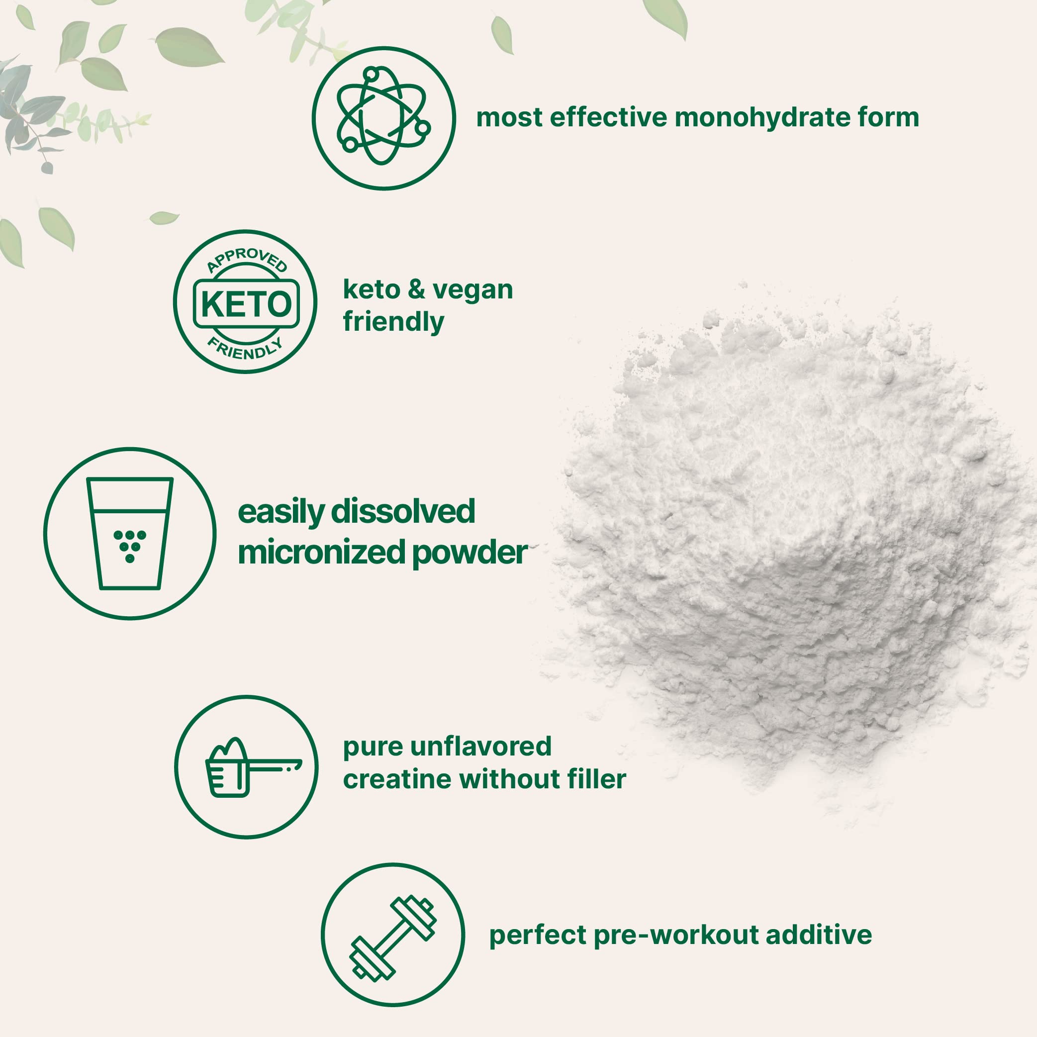 Micro Ingredients Creatine Monohydrate powder being poured into water for easy mix.