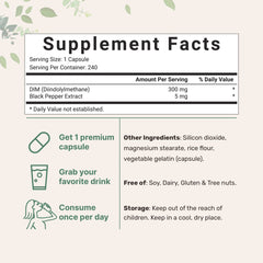 Micro Ingredients DIM Active capsules close-up showing vegetarian capsules for easy daily use