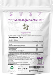 DIM+ capsules beside pumpkin seed oil bottle, optimized absorption potential