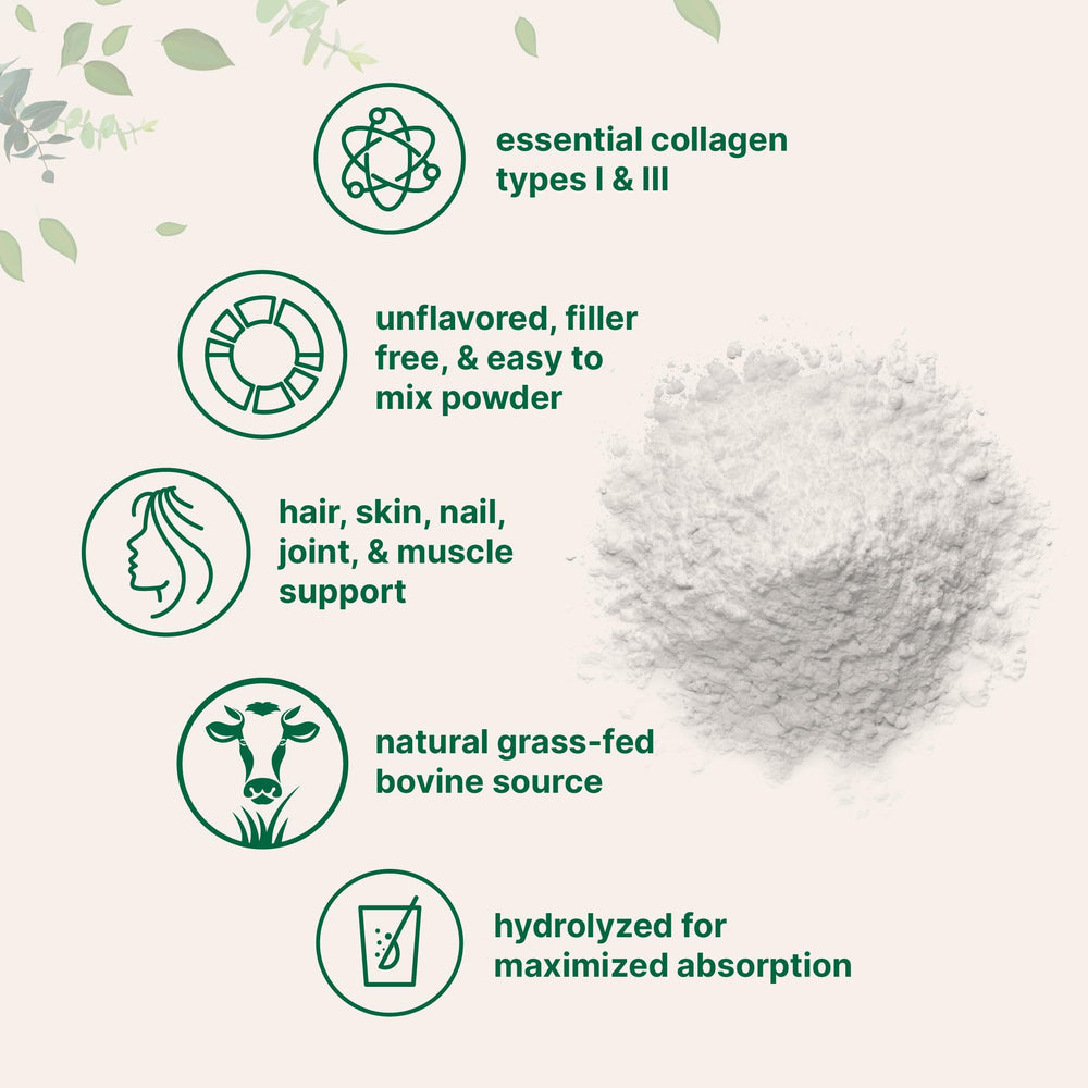 Micro Ingredients grass-fed collagen label highlights premium source and paleo-friendly ingredients.
