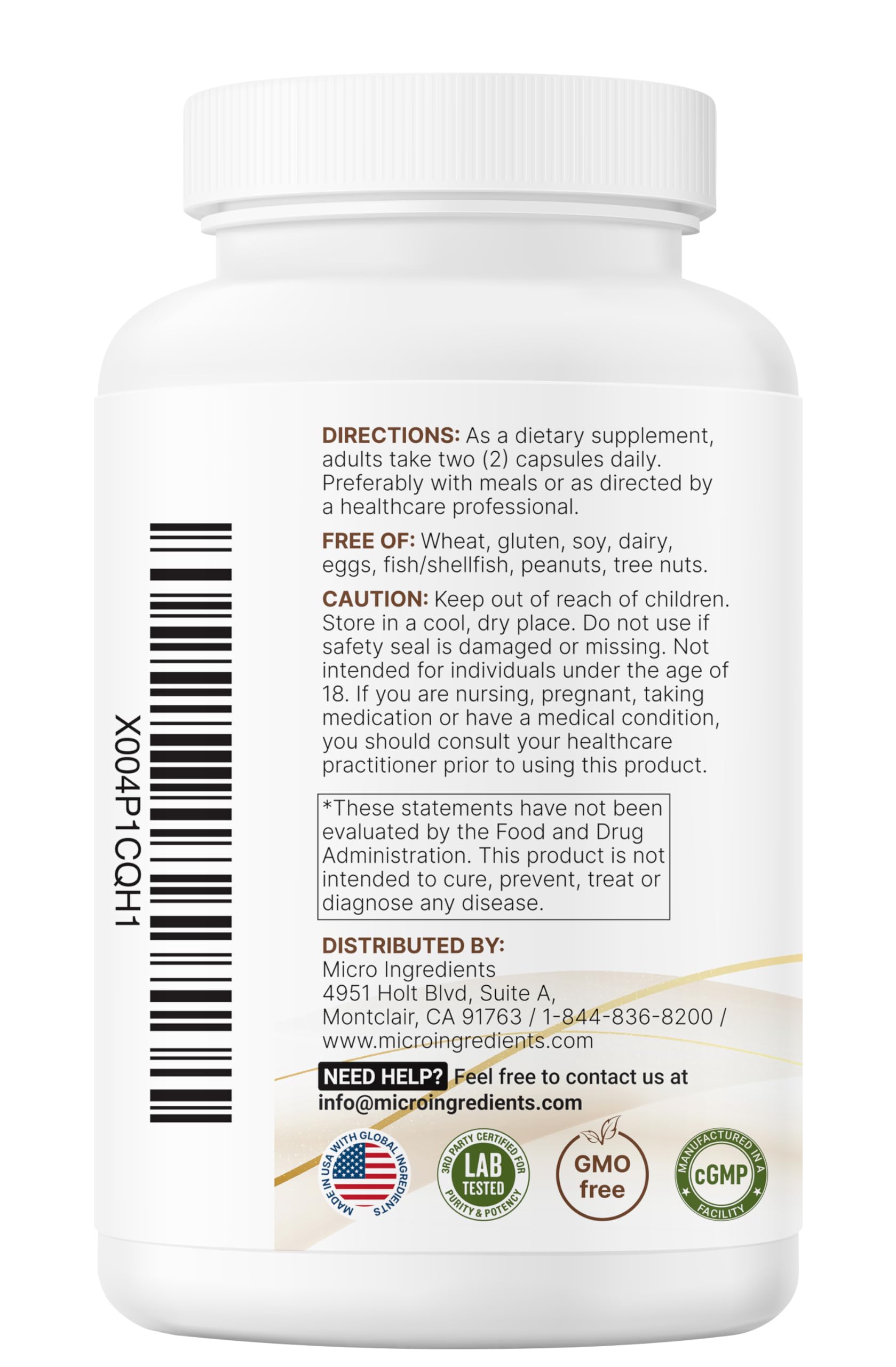 Micro Ingredients hair growth vitamins bottle and pills evoke a simple daily ritual.