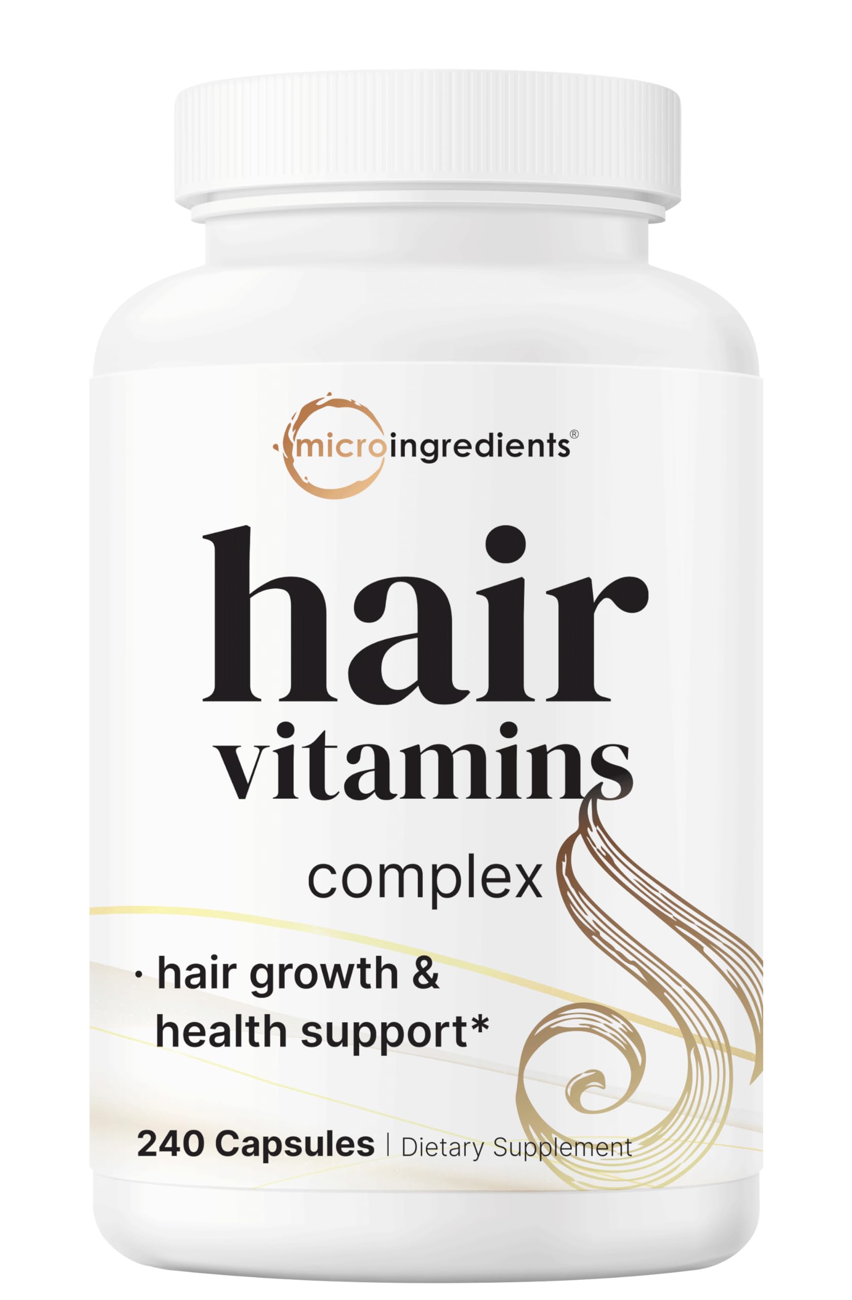 Micro Ingredients Hair Growth Vitamins bottle for daily hair nourishment
