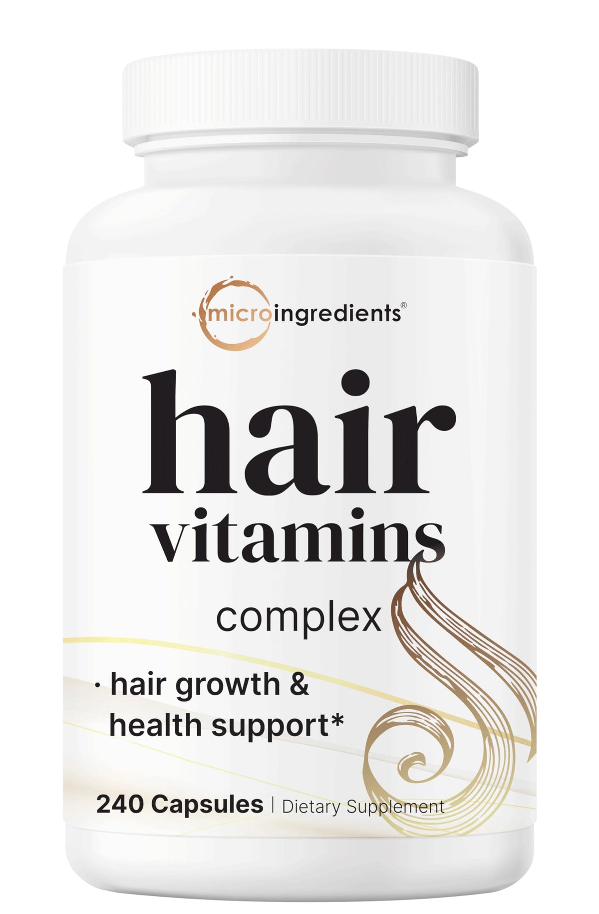 Micro Ingredients Hair Growth Vitamins bottle for daily hair nourishment