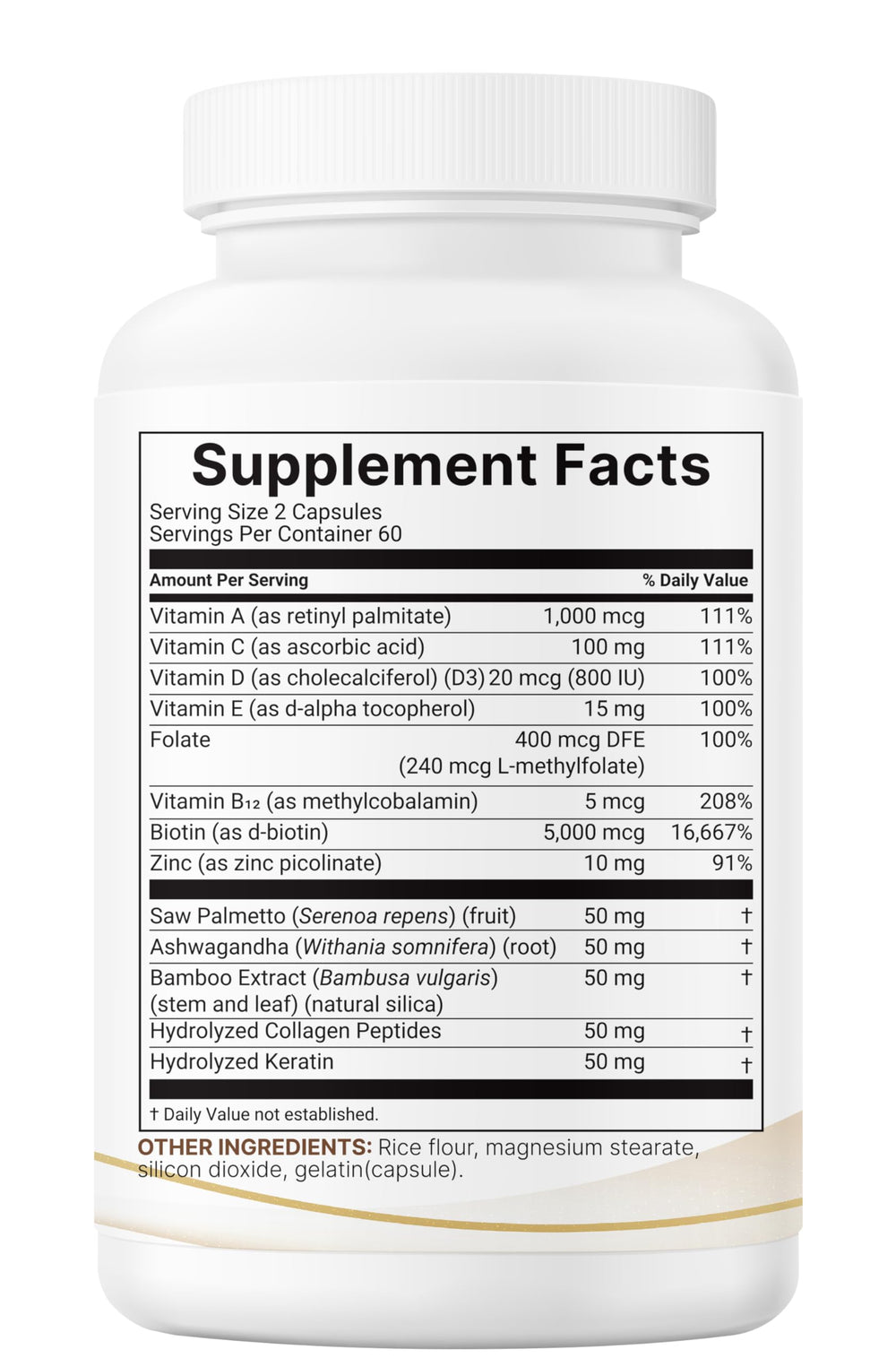 Micro Ingredients hair growth vitamins capsules on neutral backdrop convey trust.