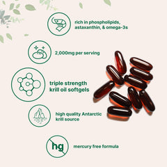 Micro Ingredients Krill Oil with astaxanthin delivers natural antioxidant support in a softgel
