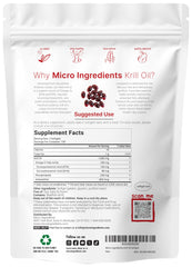 Micro Ingredients Krill Oil softgels ready for easy daily swallowing