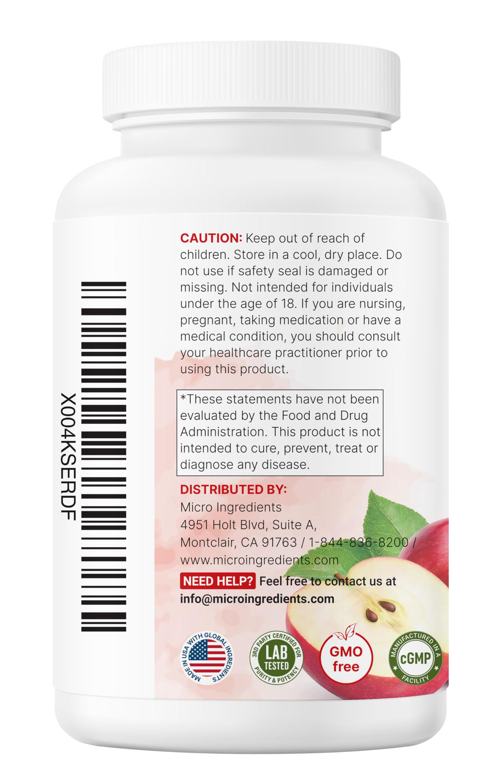 Lab-tested, non-GMO capsules from Micro Ingredients ensure safe, potent daily use