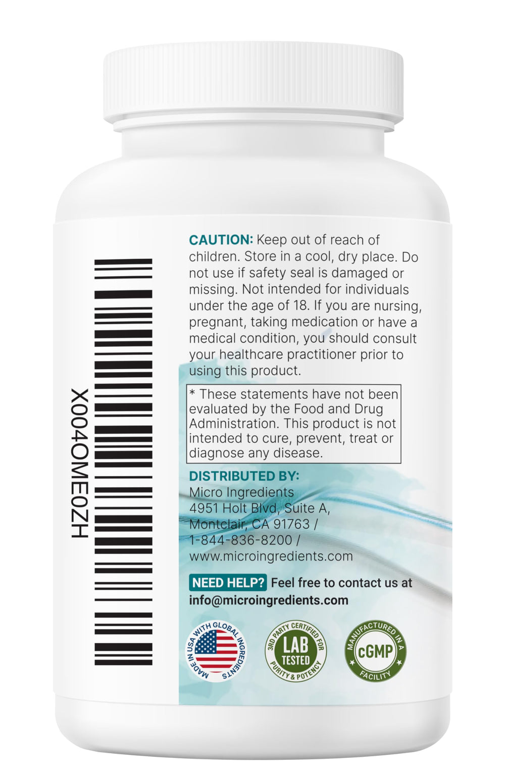 Micro Ingredients Liposomal NAD+ Ultimate capsules ready for daily use by men and women.