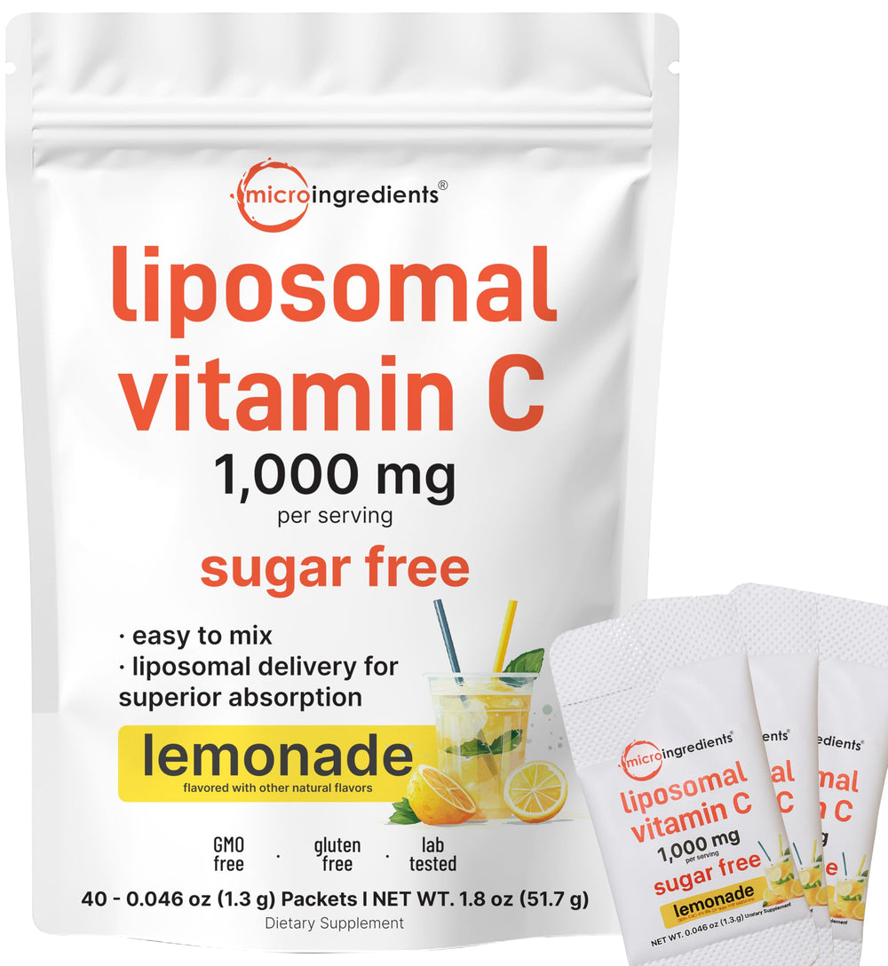 Micro Ingredients liposomal vitamin C lemonade packet for on-the-go immune support