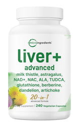 Micro Ingredients Liver Advanced+ bottle ready for daily use