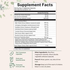 Liver Advanced+ capsules by Micro Ingredients for easy dosing