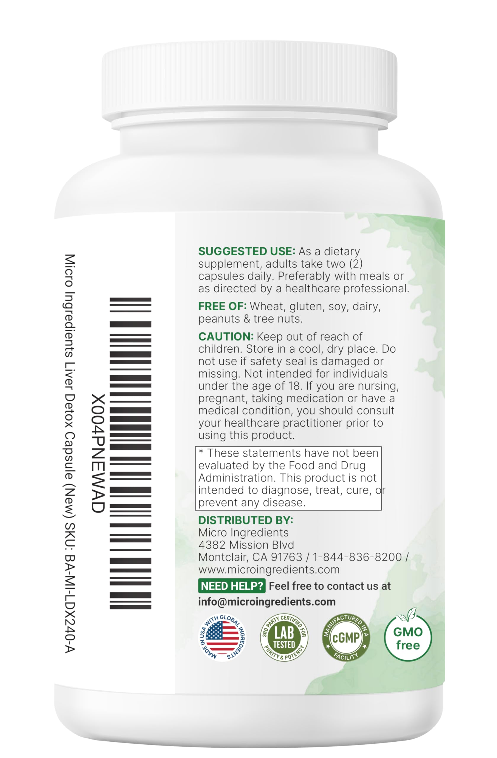 Full bottle scene signaling a 120-day supply of Liver Advanced+