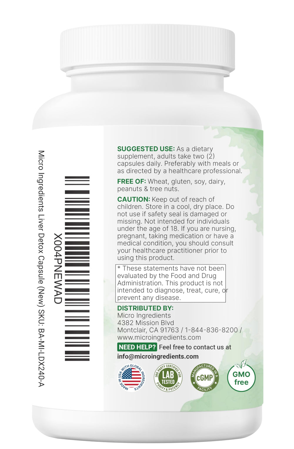 Full bottle scene signaling a 120-day supply of Liver Advanced+