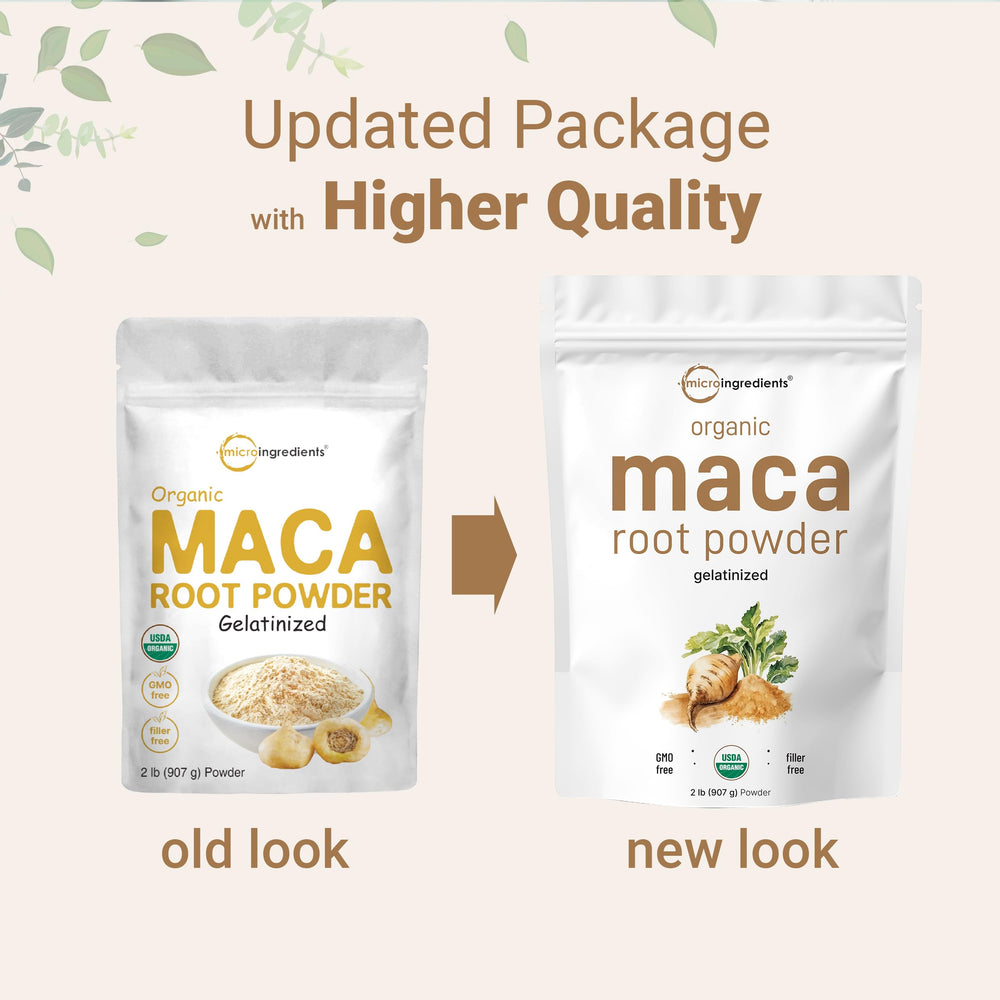 Micro Ingredients Maca Root Powder scoop included for precise daily measurements and convenience.