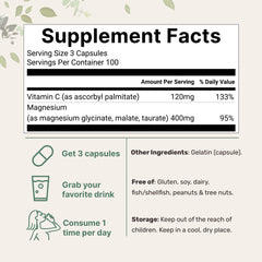 Close-up of Micro Ingredients magnesium capsules ready for daily supplementation