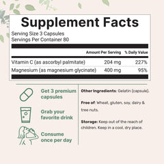 Micro Ingredients magnesium glycinate capsules close-up highlighting chelated form for gentle delivery.