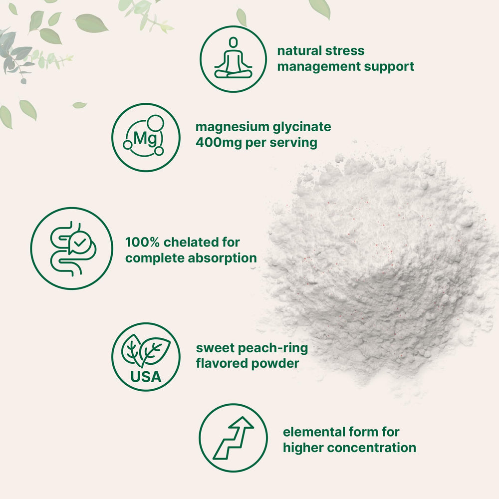 Serving scoop of Micro Ingredients magnesium powder showing 400 mg per serving.